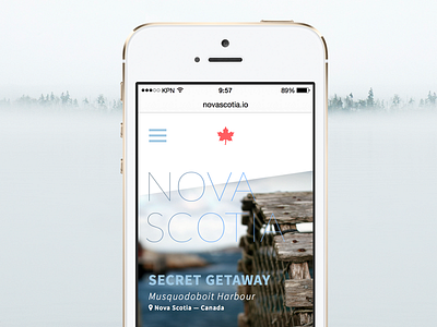 Nova Scotia concept digital mobile