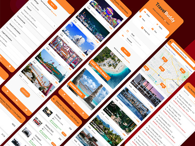 TravelBuddy - Tourism App | User Interface [Material Design]