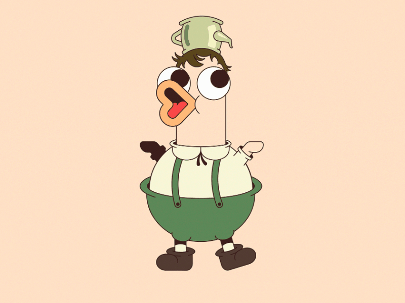 Cartoon duck characters by Sasshhaaaa on Dribbble