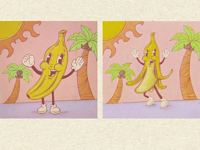 Banana Boy 1930 1930s banana bananas cartoon cartoon character cartoon illustration cartoons character character design characterdesign characters flat funny character illustration illustration art procreate summer summertime vintage