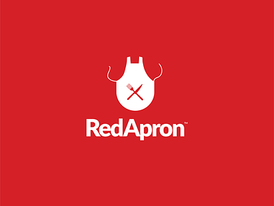 RedApron branding design flat food icon illustrator logo logodesign restaurant vector