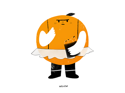 🍊 character illustration