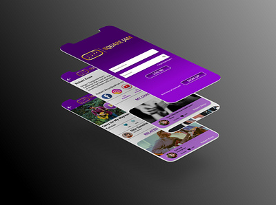 Square Jam. Social Media Application Design design figma mobile mobile app design mobile design mobile ui ui ui design uiux ux design