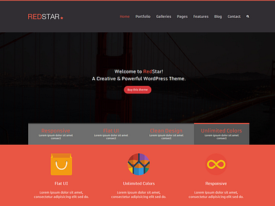 RedStar theme website wordpress