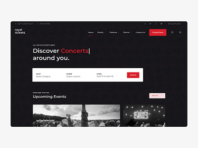 RoyalTickets - Events Booking WordPress Theme