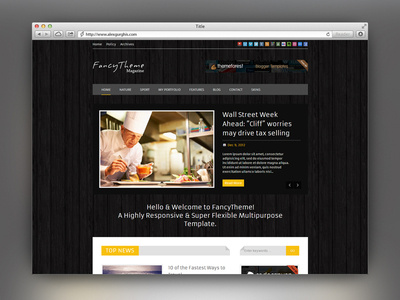 FancyTheme - FREE Html Template