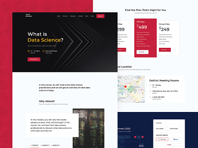 Data Science Course Landing Page course data science directory e-commerce landing landing page registration responsive theme tickets website wordpress