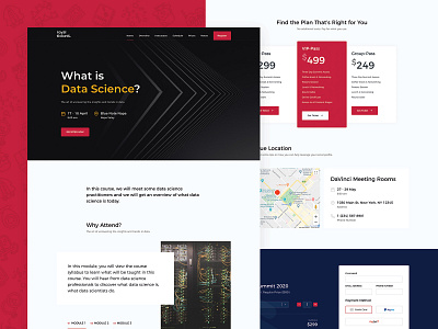 Data Science Course Landing Page course data science directory e commerce landing landing page registration responsive theme tickets website wordpress