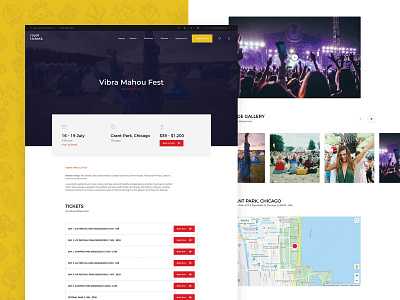 Event Page clean design event events modern responsive theme tickets ui ux wordpress
