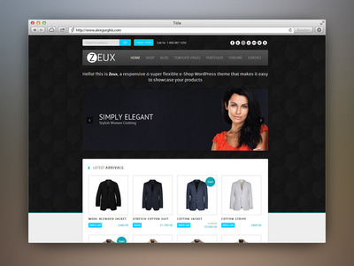 Zeux - Free e-Commerce Theme