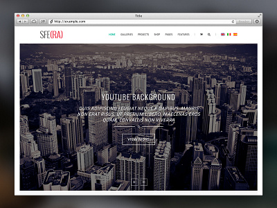 Sfera – Premium Photography Theme parallax photography premium theme website wordpress
