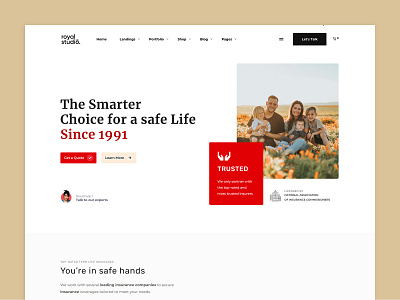 Insurance Company Landing Page