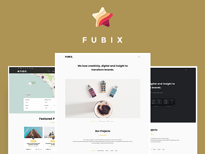 Fubix - Elegant Multi-Purpose WordPress Theme flipclock multi photography portoflio purpose real estate restaurant theme wordpress
