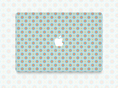 Marrakech pattern macbook sticker