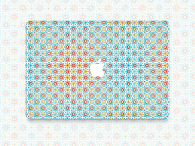 Marrakech pattern macbook sticker