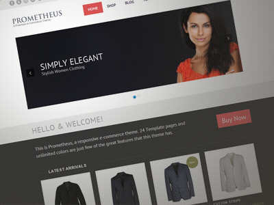 Prometheus - A Responsive e-Commerce Theme