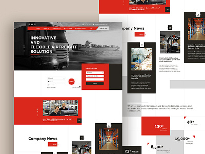 Logistic Homepage | Hello Dribbble