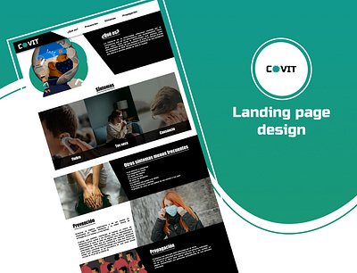 covid :landing page covid dailyui landing design landingpage