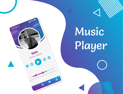 Player music dailyui illustration movil music player playermusic ui