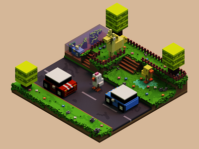 Proyecto fan art : Crossy road