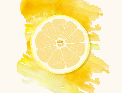 Lemon design illustration ui vector
