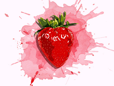 Starwberry design illustration ui vector