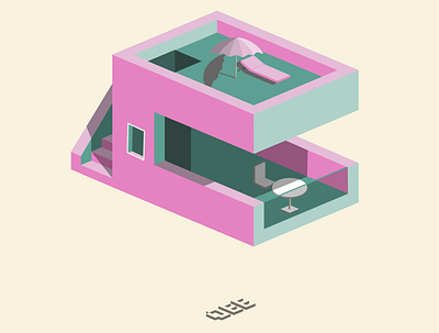 House ai design flat illustration logo vector