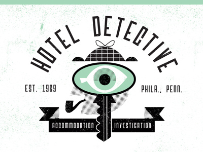 Hotel Detective Post #01 hotel detective passion project two color logo