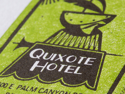Diagram of the Quixote Hotel & the Presidential Suite hotel detective letterpress passion project two color