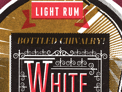Clue#02: The Light Rum 3 color print hotel detective liqour risograph rum