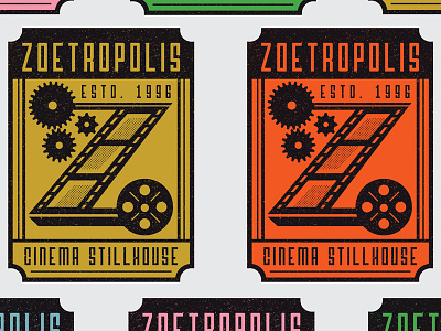 Zoetropolis Cinema Stillhouse logo redesign identity lancaster logo pennsylvania