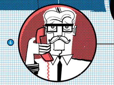 Gotham needs you. 3 color silk screen glasses mustache phone