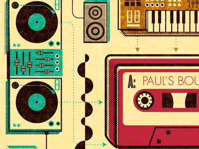 Paul's Boutique Dribbble illustration