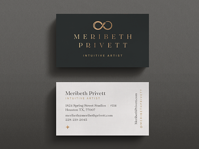 Meribeth Privett Business Card Design branding logo print design visual identity