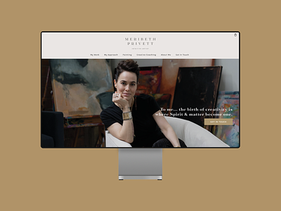 Meribeth Privett Website Design branding digital design logo visual identity website
