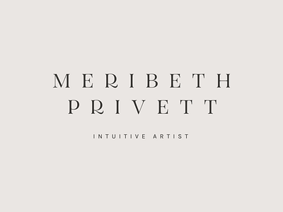 Meribeth Privett Logo Design branding design logo visual identity