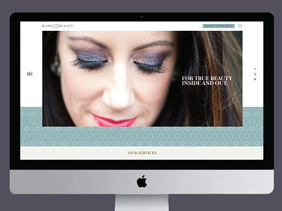 Blink Beauty Identity branding logo visual identity website