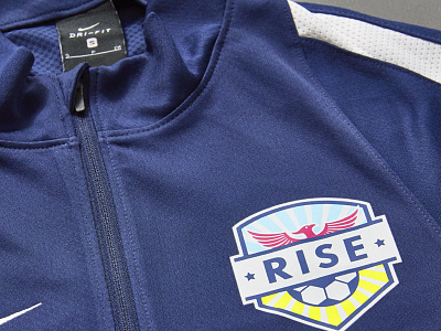 RISE Soccer Club Identity branding logo print design visual identity