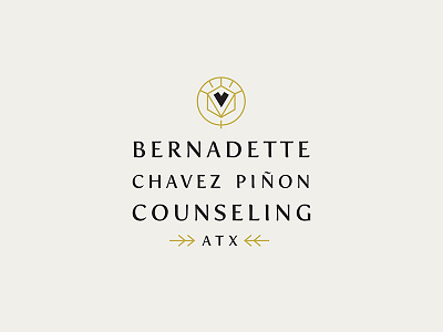 Bernadette Chavez Piñon Counseling Identity logo print design visual identity website