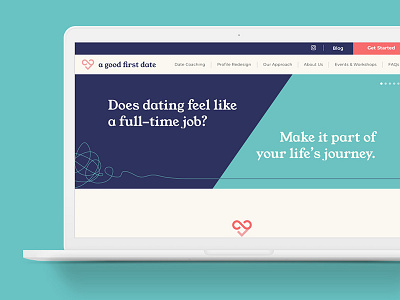 A Good First Date Identity digital design