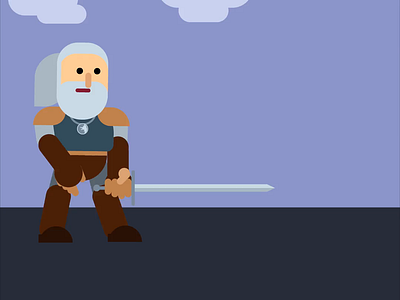 Toss a Coin to your Witcher after effects art character character design design flat design illustration illustrations illustrator videogame witcher