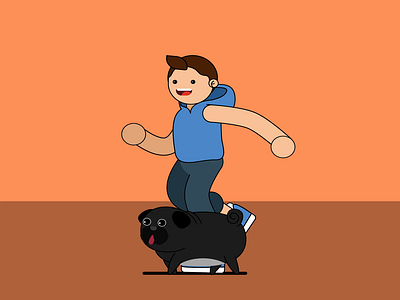 Dog Bazooka after effects animal art character character design cute design dog illustration illustrator