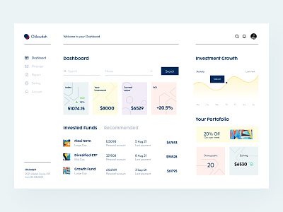Finance Dashboard Design 💵