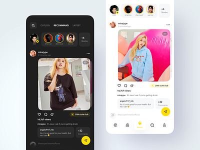 Explore page concept