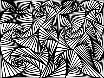 Abstract illustration lines nocurves pattern