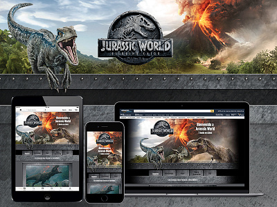 Jurassic World amazon.es landing page layout visualdesign