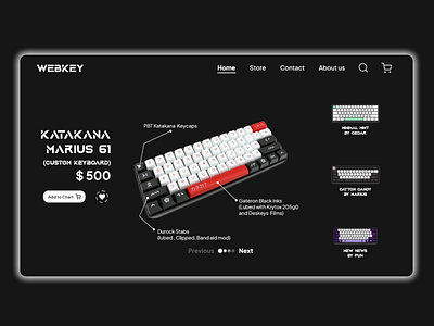 WebKey Design keyboard ui uiux ux webdesign webui webux