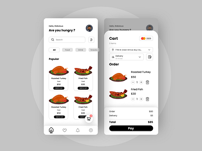 DiscFood app design flat food illustration minimal mobile mobile app mobile app design mobiledesign ui uiux ux