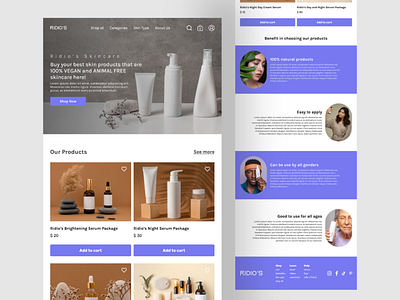 Skincare - Landing Page