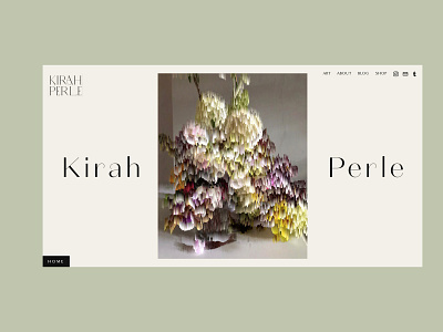 Website for Kirah Perle artist branding graphic design squarespace web design webdesign website website concept